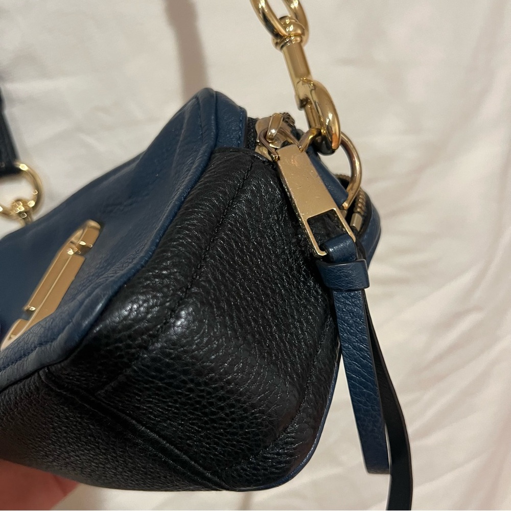 Marc Jacobs Dark Blue Crossbody Bag with Gold Accents - Picture 11 of 12